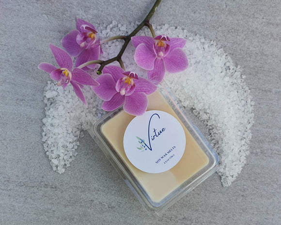 SEA SALT AND ORCHID - Shop Soy Candles, Wax Melts Clean Scents and Tin candles online - VirtueCandles