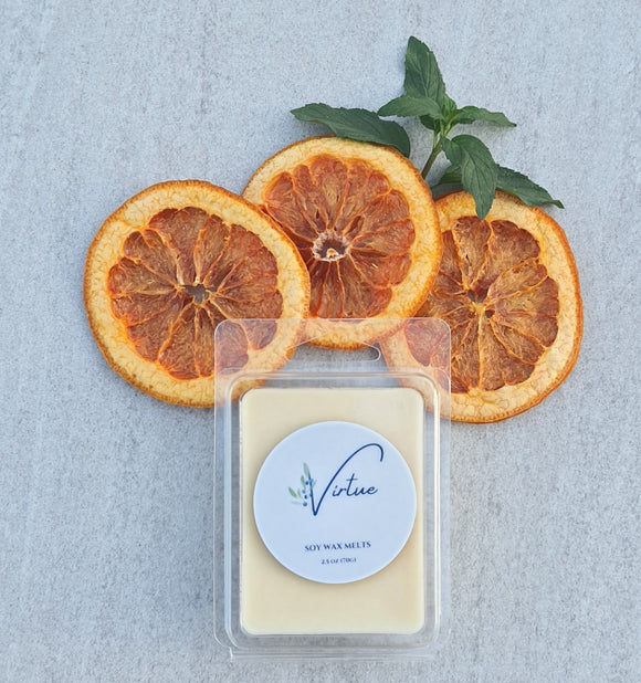 GRAPEFRUIT AND MINT - Shop Soy Candles, Wax Melts Clean Scents and Tin candles online - VirtueCandles