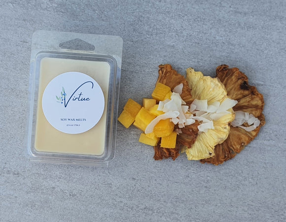COCONUT MILK AND MANGO - Shop Soy Candles, Wax Melts Clean Scents and Tin candles online - VirtueCandles