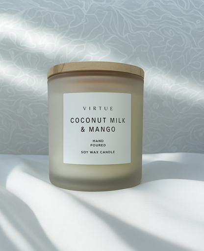 Coconut Milk & Mango Scented Soy Candle